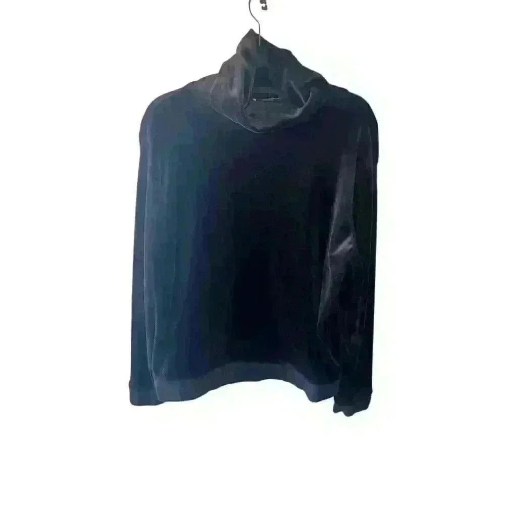 Sanctuary black turtleneck Sz L Preppy Minimalist Monochrome Emo Long Sleeve